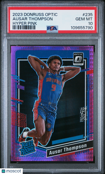 2023 Panini Donruss Optic Ausar Thompson #235 Hyper Pink PSA 10