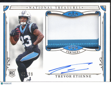 2026 Panini National Treasures Trevor Etienne #167 Patch RC Authentic Memorabilia