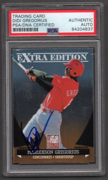 Didi Gregorius Signed Autographed 2011 Elite Extra Edition #163 RC PSA DNA COA