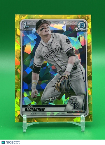 2020 Bowman Draft Jack Blomgren Sapphire Short Print 1st Bowman