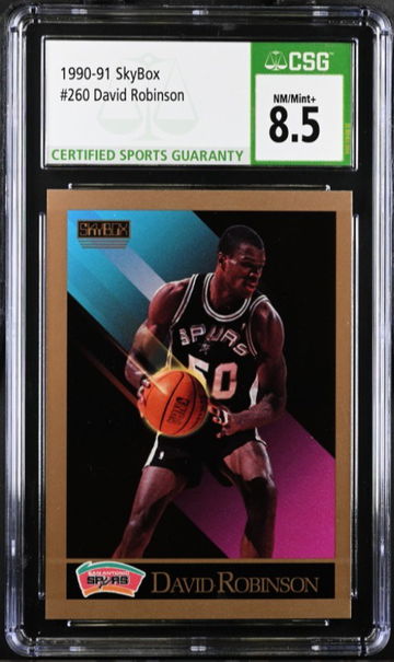 1990-91 SkyBox 260 David Robinson CSG 8 NM/Mint+