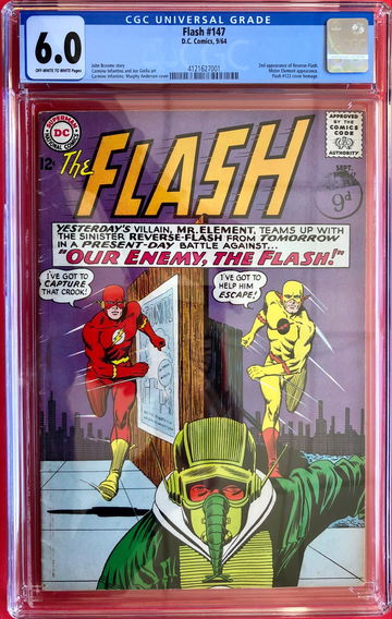 Flash #147 CGC 6.0 2nd Appearance Reverse Flash
