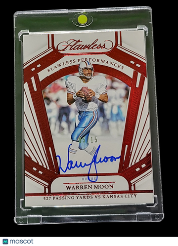 2025 Panini Flawless Football Warren Moon #FP-WMN Ruby /15