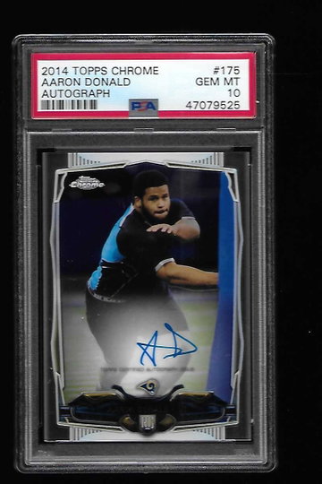 2014 TOPPS CHROME AARON DONALD AUTO