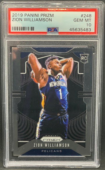 Zion Williamson 2019 Panini Prizm PSA 10