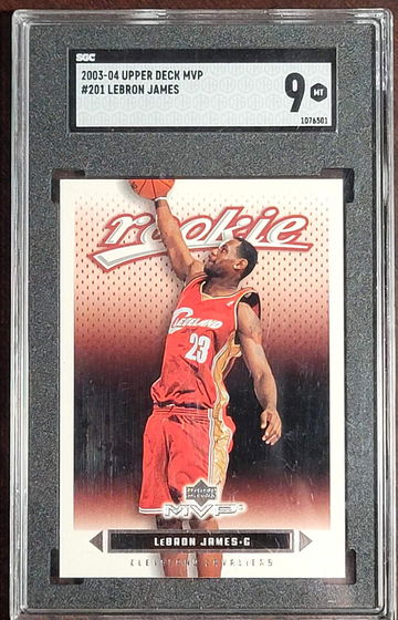 2003-04 Upper Deck MVP Lebron James RC SGC 9