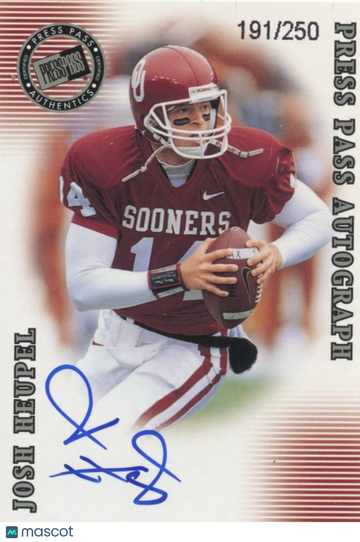 2001 Press Pass Josh Heupel Rookie