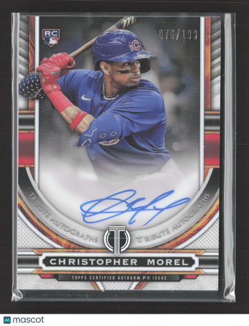 2023 Topps Tribute Christopher Morel #TA-CM RC 076/190 Auto