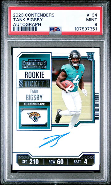 2023 Panini Contenders Tank Bigsby #134 PSA 9