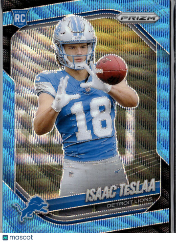 2025 Panini Prizm Isaac TeSlaa #316 Blue Wave /230 RC