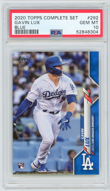 2020 Topps Complete Set Gavin Lux Blue Parallel /299 (Pop 7)