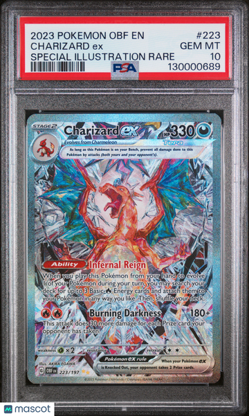Obsidian Flames Charizard EX Special Illustration Rare PSA 10 #223