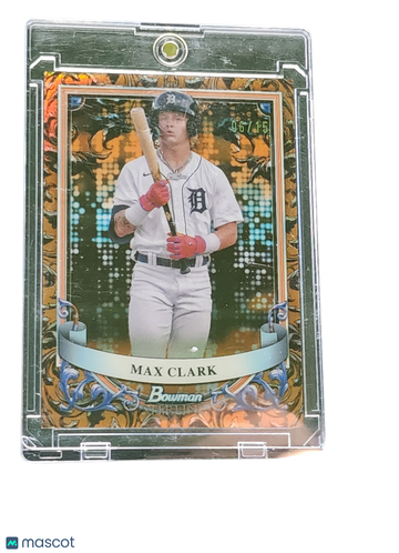 2024 Topps Bowman Sterling Max Clark #BSP-18 Orange /25