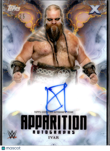 2025 Topps Exalted WWE Apparition Autographs Ivar #APA-IVA Blue /25