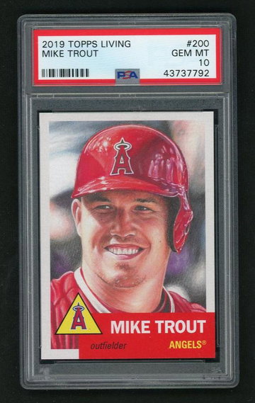 2019 Topps Living Mike Trout #200 /22017 PSA 10