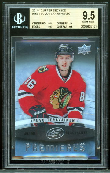2014-15 Upper Deck Ice #165 Teuvo Teravainen /99 BGS 9.5 Gem-Mint