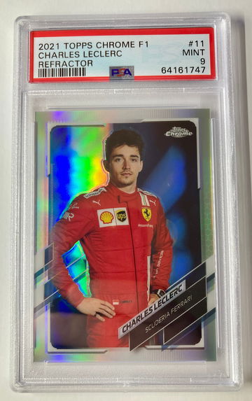 2021 Topps Chrome F1 Charles Leclerc Refractor #11 Mint PSA 9 Formula 1