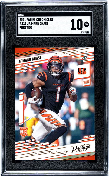 2021 Panini Chronicles #212 Ja'Marr Chase Prestige SGC 10