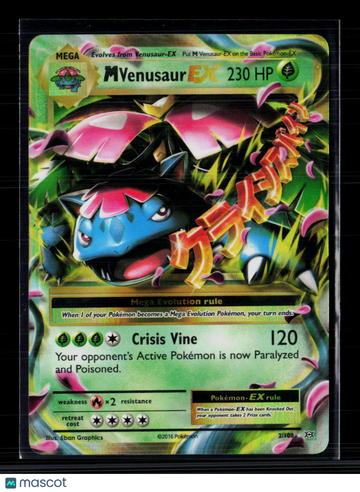 Pokemon 2016 Evolutions M Venusaur-EX #2/108