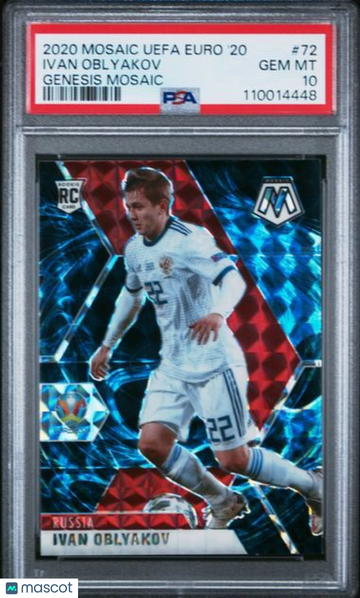 2020 Panini Mosaic UEFA Euro 2020 Ivan Oblyakov #72 Genesis PSA 10