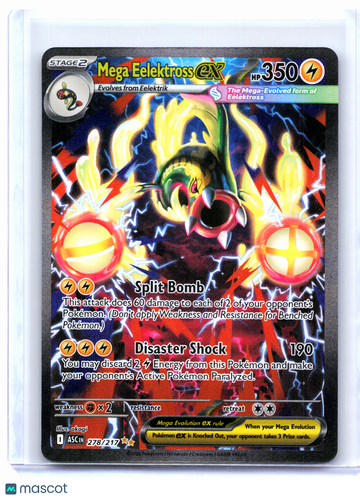Ascended Heroes Mega Eelektross ex Holo Special Illustration Rare #278/217