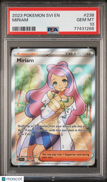 2023 Pokemon Svi EN-Scarlet & Violet Miriam Ultra Rare PSA 10 #238