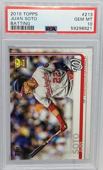 2018 Topps #213 Juan Soto RC PSA 10