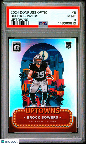 2024 Panini Donruss Optic Uptowns Brock Bowers #8 Rookie PSA 9