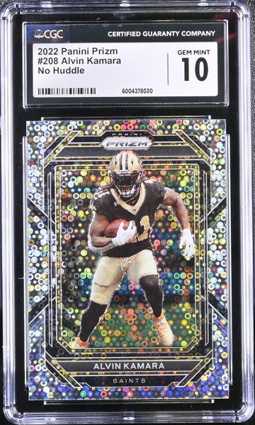 2022 PANINI ALVIN KAMARA NO HUDDLE #208 CGC 10