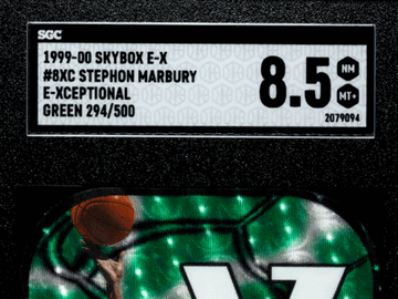 1999 Skybox E-X Stephon Marbury #8XC Xceptional Green 500 SGC 8.5
