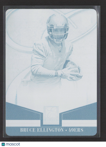 2014 Panini Elite Football Bruce Ellington #114 Cyan Printing Plate /1 Printing Plate