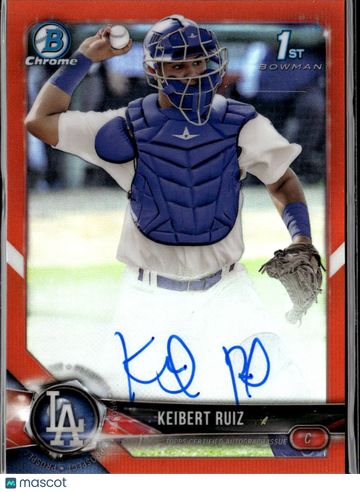 2018 Bowman Chrome Keibert Ruiz #CPA-KR Red Refractor