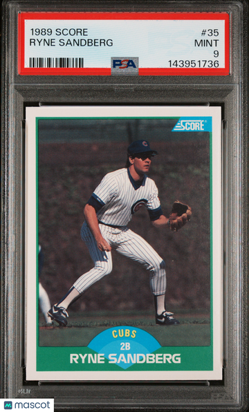 1989 Score Ryne Sandberg #35 PSA 9