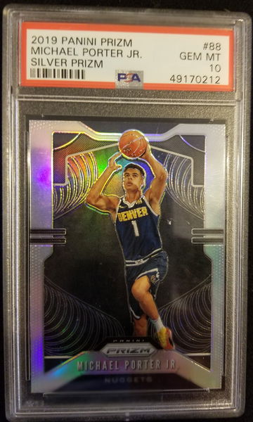 2019 Panini Silver Prizm Michael Porter, Jr. #88 PSA 10