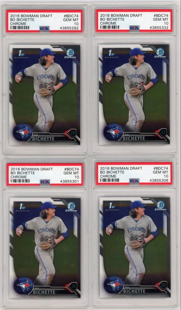 4 x Bo Bichette psa 10