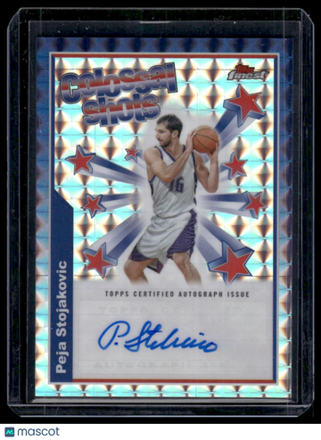 2024 Topps Finest Peja Stojakovic #BSA-PS Geometric Colossal Shots Topps