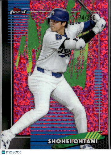Shohei Ohtani 2026 Topps Finest Pink Refractor /250 Los Angeles Dodgers