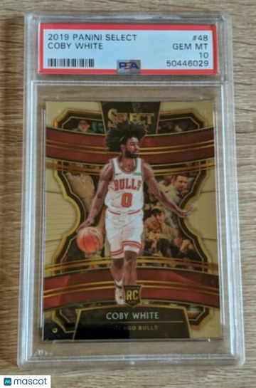 2019 Panini Select Coby White #48 Rookie PSA 10