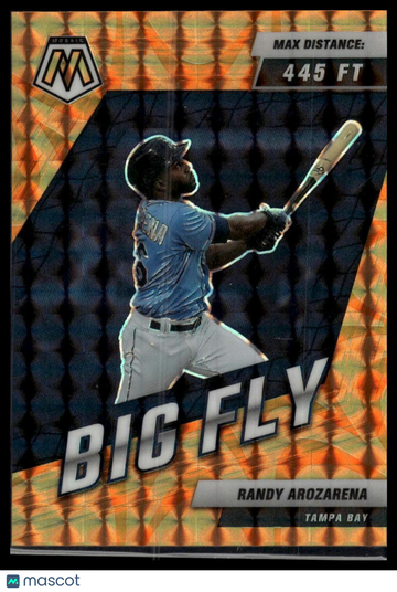 2022 Panini Mosaic Randy Arozarena #BF-2 Big Fly Reactive Orange Mosaic SN