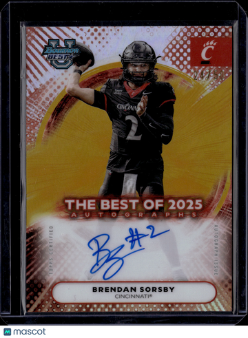 2025 Bowman University Best Football Brendan Sorsby #BOA-BS