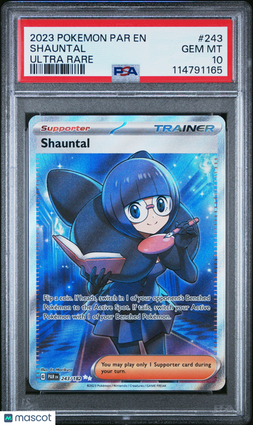 2023 Pokemon Par EN-Paradox Rift Shauntal Ultra Rare PSA 10 #243