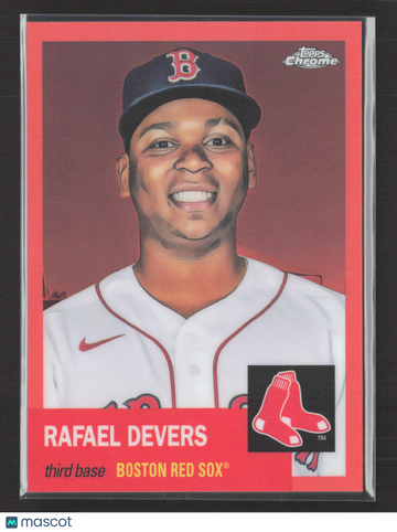 2022 Topps Chrome Rafael Devers #94 Red /25