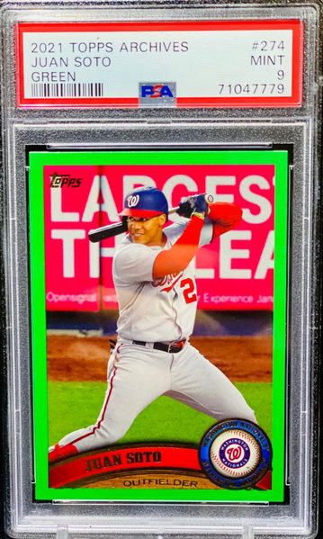 2021 Juan Soto PSA 9 Green /125 Archives 