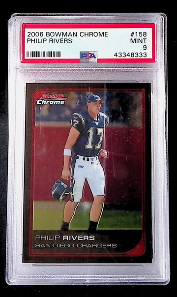 2006 Bowman Chrome #158 Philip Rivers PSA 9