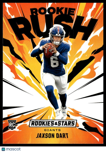 2025 Score Jaxson Dart #6 Rookie Rush
