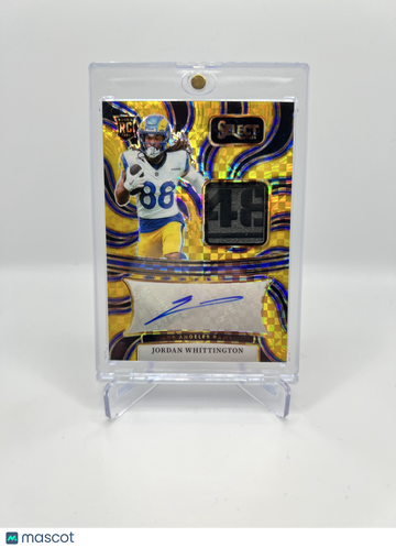 2024 SELECT JORDAN WHITTINGTON GOLD ROOKIE PATCH AUTO /10 RC RPA