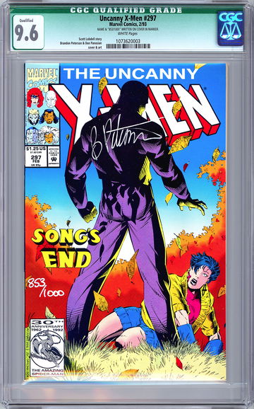UNCANNY X-MEN #297 CGC 9.6 SIGNED & NUMBERED BY ARTIST BRANDON PETERSON COA 1993