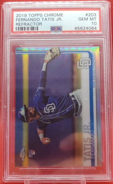 Tatis Topps Chrome Refactor PSA 10