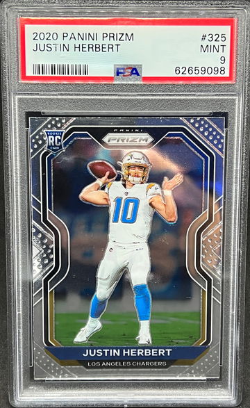 2020 Prizm Justin Herbert PSA 9