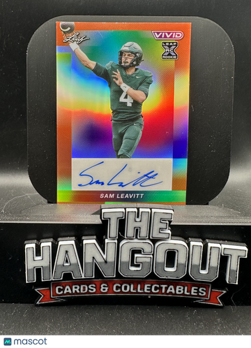 2024 Leaf Vivid Sam Leavitt #BA-SL1 Orange /3 RC